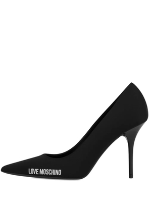 Love Moschino logo-print pumps - Black