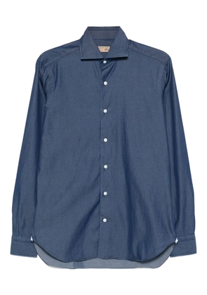 Barba long-sleeve button-down shirt - Blue
