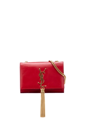 Saint Laurent Pre-Owned 2013 Small Leather Monogram Kate Tassel crossbody bag - Red