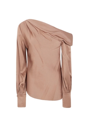 Simkhai draped one-shoulder top - Pink