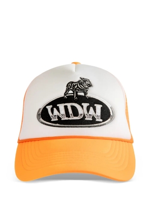 Who Decides War applique baseball cap - White
