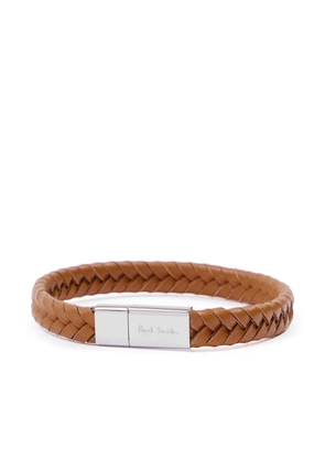 Paul Smith interwoven leather bracelet - Brown