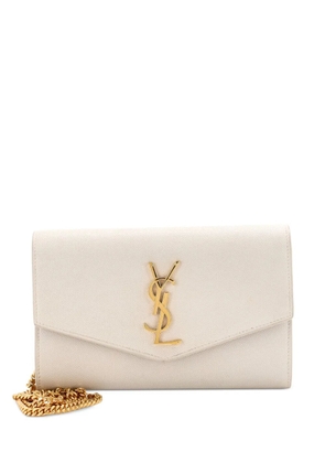 Saint Laurent Pre-Owned Uptown Chain Wallet Leather crossbody bag - Neutrals
