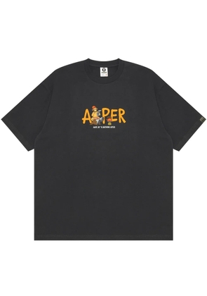 AAPE BY *A BATHING APE® logo-print T-shirt - Grey