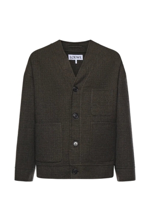 LOEWE button-fastening cardigan - Brown