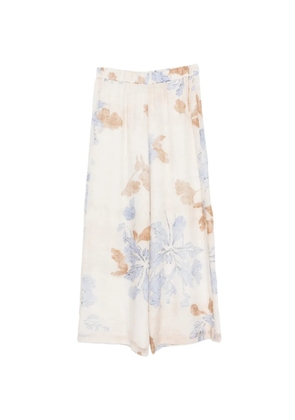 Seventy floral trousers - Neutrals