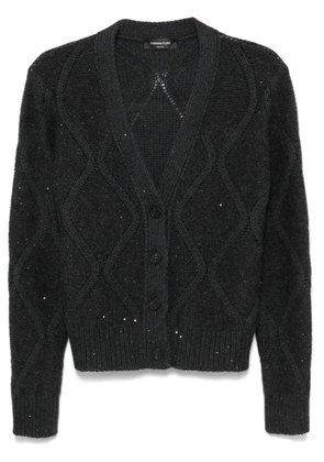 Fabiana Filippi sequin-embellished cardigan - Grey