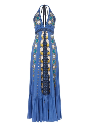 Temperley London Florentine maxi dress - Blue
