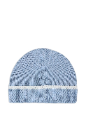 Paul & Shark contrast-stripe beanie hat - Blue