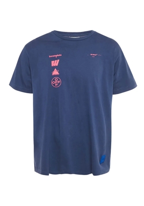 Off-White Pre-Owned graphic-print cotton T-shirt - Blue