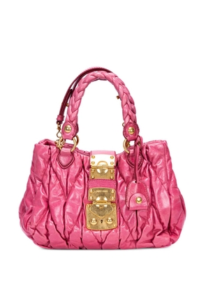 Miu Miu Pre-Owned quilted two-handle shoulder bag - Pink