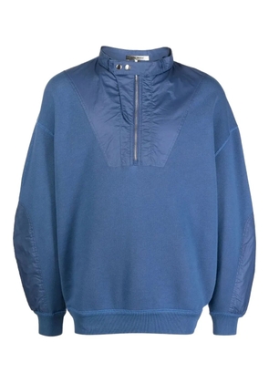 MARANT half-zip panelled sweatshirt - Blue