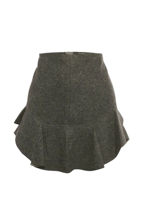ISABEL MARANT wool ruffle mini skirt - Grey