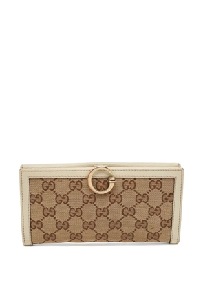 Gucci Pre-Owned leather GG-Supreme wallet - Neutrals