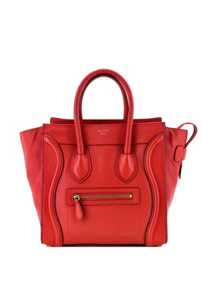 Celine Pre-Owned Luggage Bag Smooth Leather Micro tote bag - Red