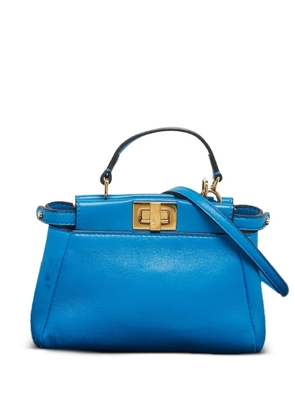 Fendi Pre-Owned micro Peekaboo tote bag - Blue