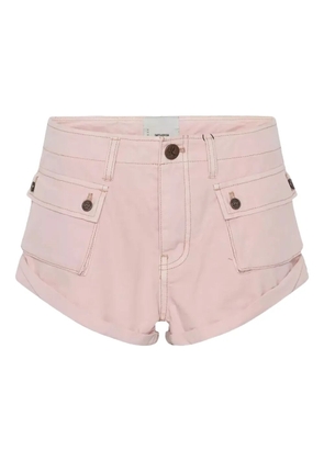 One Teaspoon Cadet Bandits pocket mini shorts - Pink