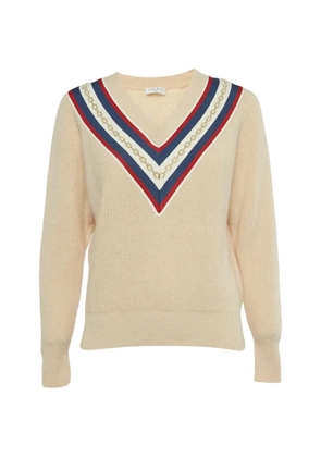 SANDRO V-neck jumper - Neutrals