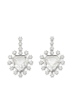 ROBINSON PELHAM 14K yellow gold diamond Heart Mini earrings - White