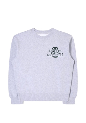 Edwin Tanuki graphic-print sweater - Grey