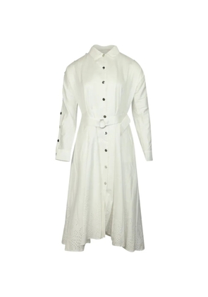 Maje belted midi dress - White