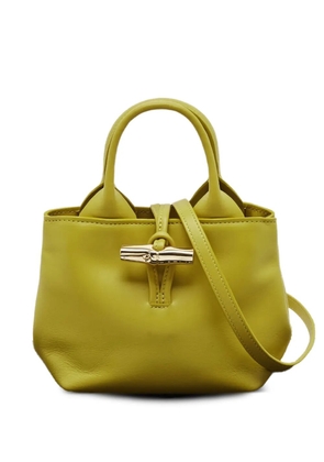 Longchamp calf leather tote bag - Yellow