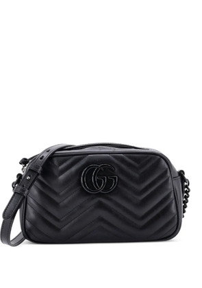 Gucci Pre-Owned GG Marmont Monochrome Shoulder Bag Matelasse Leather Small crossbody bag - Black