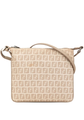 Fendi Pre-Owned 2000-2010 Zucchino Canvas crossbody bag - Brown
