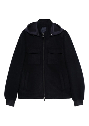 Manuel Ritz hooded zip-up bomber jacket - Blue