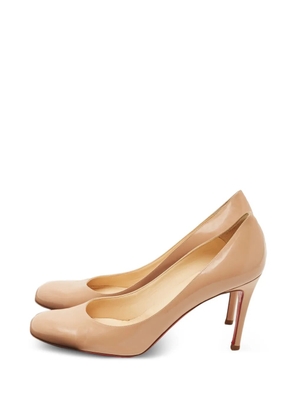 Christian Louboutin Pre-Owned leather point-toe pumps - Neutrals