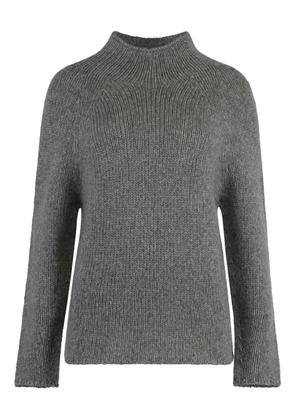 THE (Alphabet) turtleneck cashmere sweater - Grey