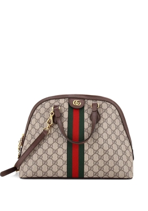 Gucci Pre-Owned Ophidia Dome Top Handle Bag GG Coated Canvas Medium satchel - Brown