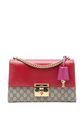 Gucci Pre-Owned 2016-2025 Medium GG Supreme Padlock shoulder bag - Brown