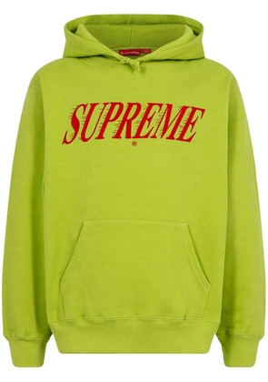 Supreme Crossover logo-print hoodie - Green