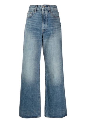 AMIRI high-rise wide-leg jeans - Blue