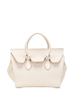Celine Pre-Owned 2014 Small Grained Calfskin Tie Knot handbag - White