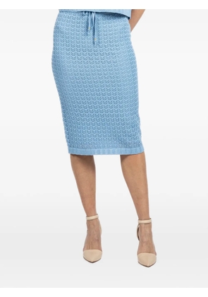L'Agence lace midi skirt - Blue