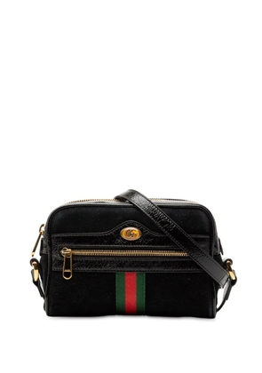 Gucci Pre-Owned 2016-2026 Mini Suede Ophidia crossbody bag - Black