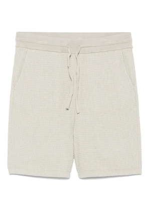BOSS waffle-knit shorts - Green