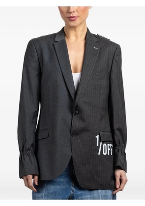 1/OFF pinstriped buttoned blazer - Grey