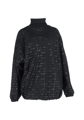 Balenciaga Pre-Owned allover-print turtleneck sweater - Black