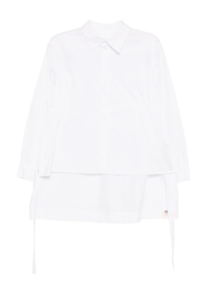 Yohji Yamamoto waist-gathered shirt - White