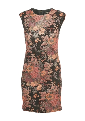 Maje jacquard floral mini dress - Black