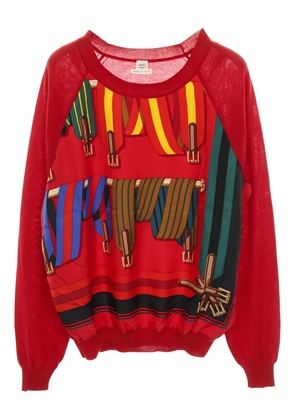 Hermès Pre-Owned 2010s colour-block sweater - Red