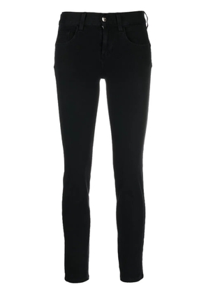 LIU JO logo-patch cotton-blend skinny jeans - Black