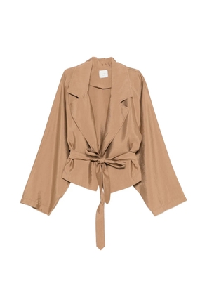 Alysi belted jacket - Brown