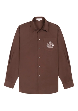 Sporty & Rich H&W Crest shirt - Brown