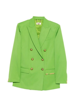 Elisabetta Franchi double-breasted embellished-pocket blazer - Green