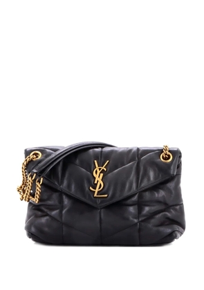 Saint Laurent Pre-Owned Loulou Puffer Shoulder Bag Quilted Leather Small crossbody bag - Black
