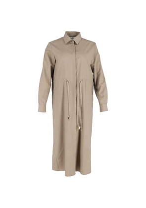 Max Mara Monia buttoned midi dress - Neutrals